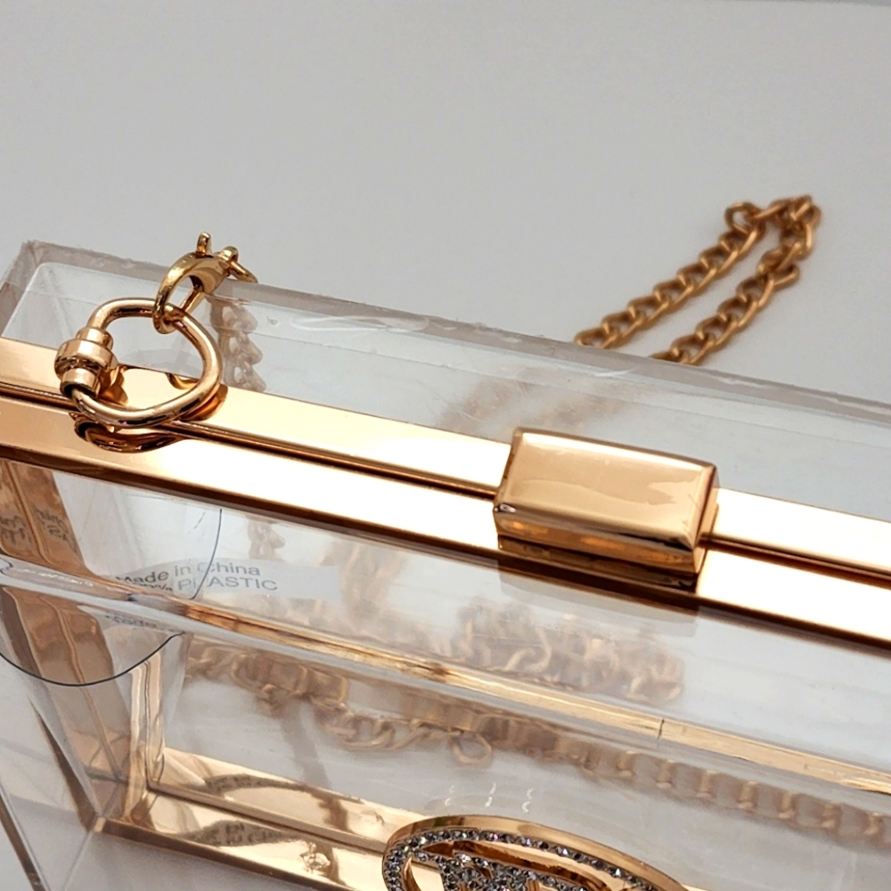 Badgley Mischka Brand Transparent Evening Clutch - Picture 5 of 8
